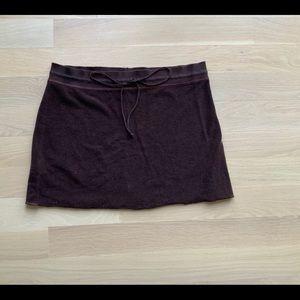 MAX STUIDIO Terrycloth Miniskirt Brown